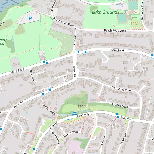 Map of Dry Hill