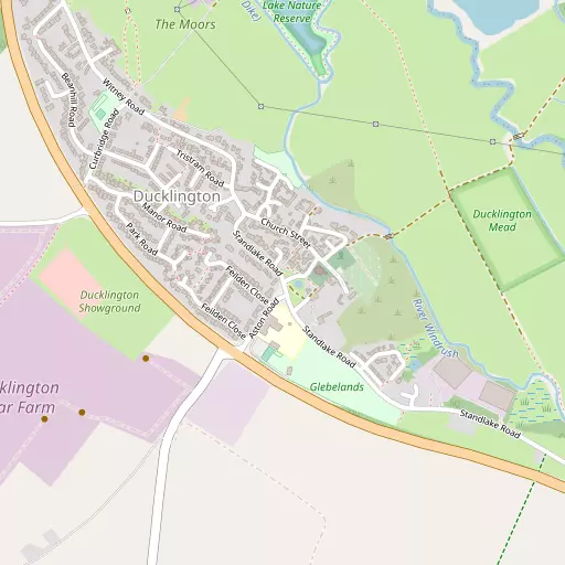 Map of Ducklington