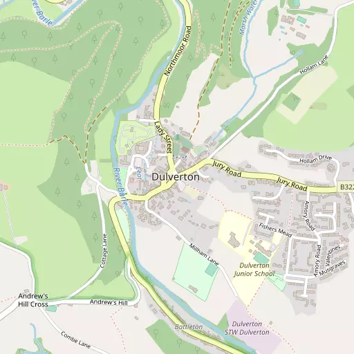 Map of Dulverton
