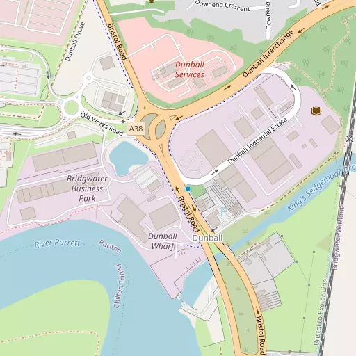 Map of Dunball