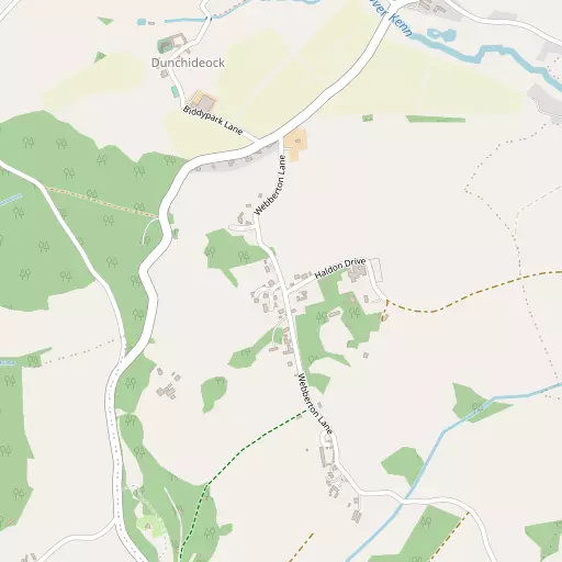 Map of Dunchideock
