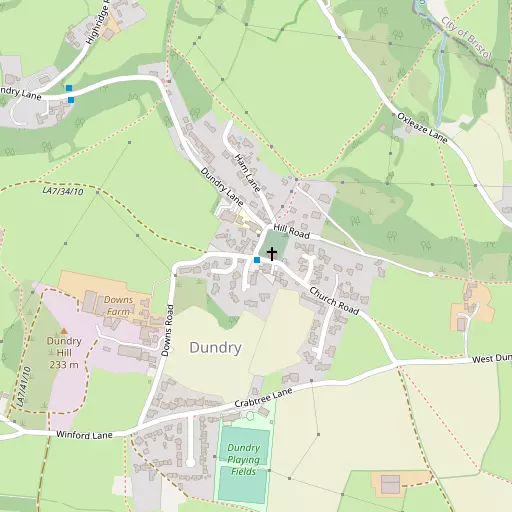 Map of Dundry