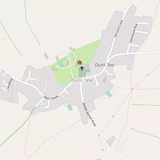Map of Duns Tew