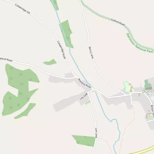 Map of Dunsford