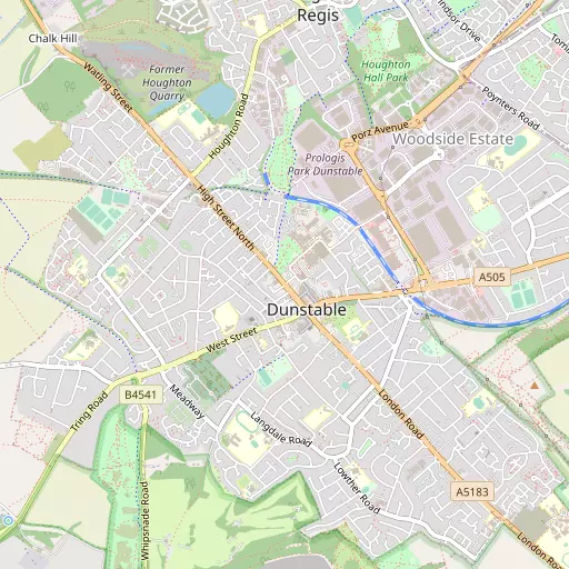 Map of Dunstable