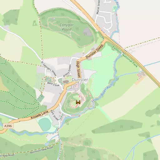 Map of Dunster