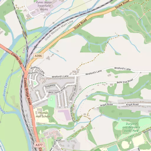 Map of Duryard