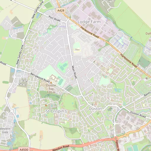 Map of Duston