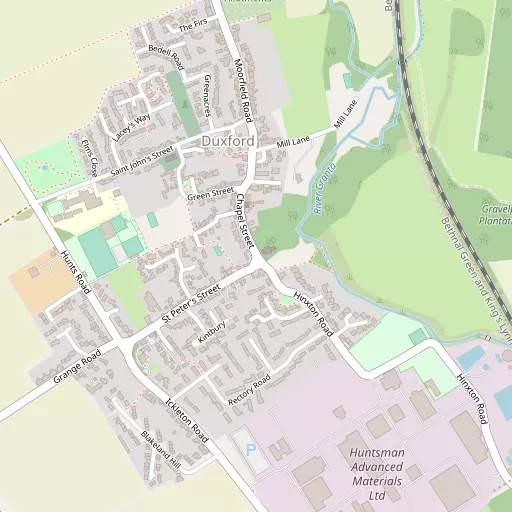 Map of Duxford