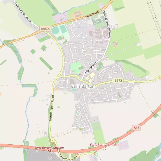 Map of Earls Barton