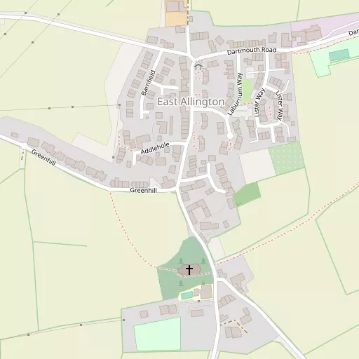 Map of East Allington