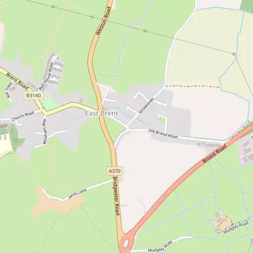 Map of East Brent