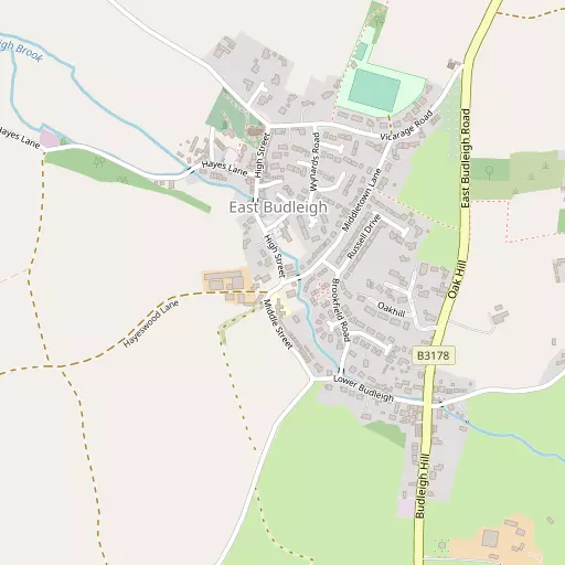 Map of East Budleigh