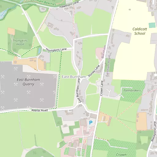 Map of East Burnham
