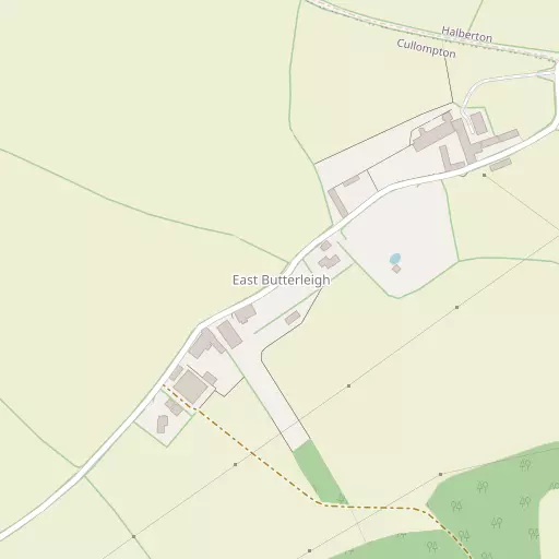 Map of East Butterleigh
