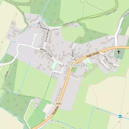 Map of East Chinnock