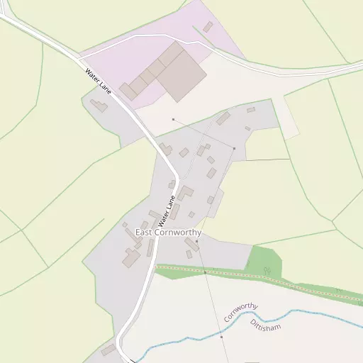 Map of East Cornworthy
