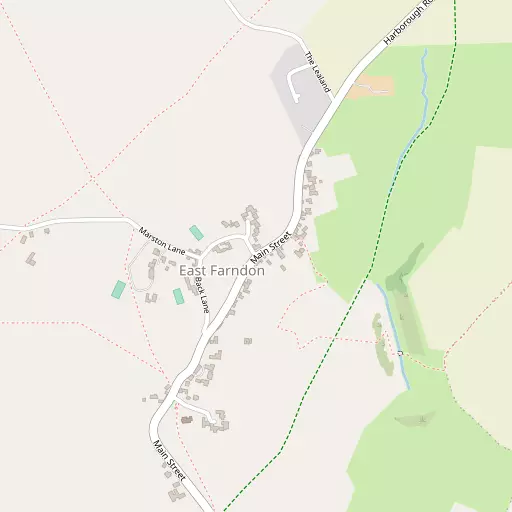 Map of East Farndon