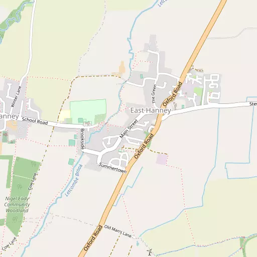 Map of East Hanney