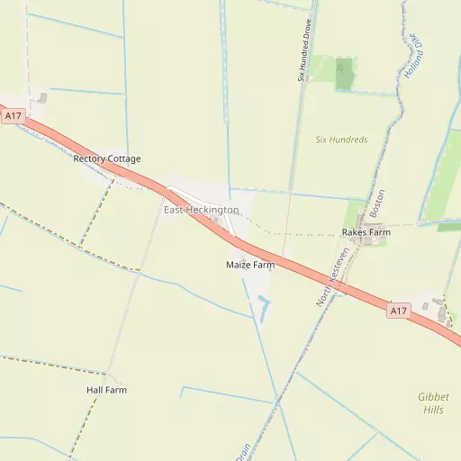 Map of East Heckington