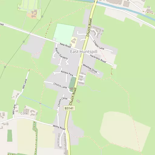 Map of East Huntspill