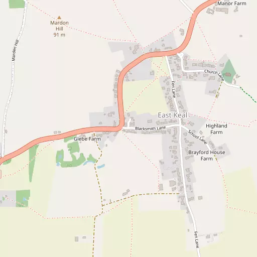 Map of East Keal