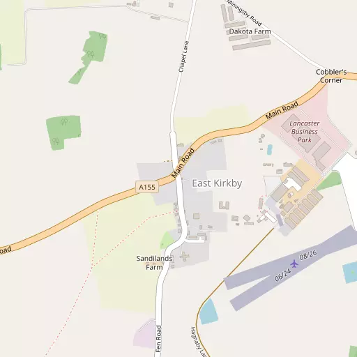Map of East Kirkby