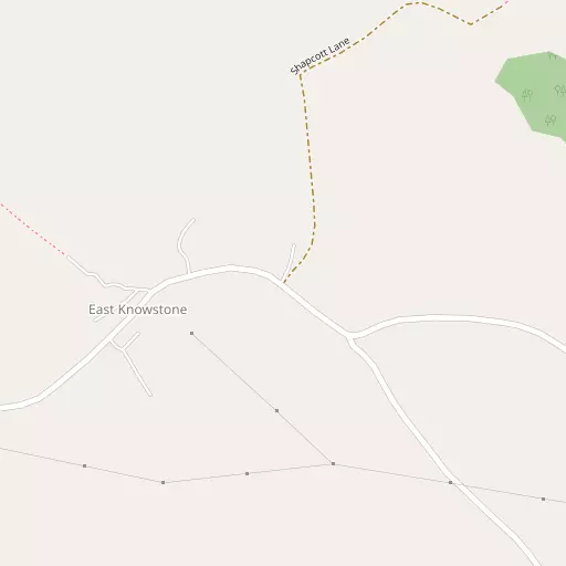 Map of East Knowstone