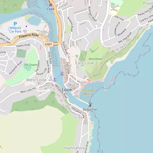 Map of East Looe