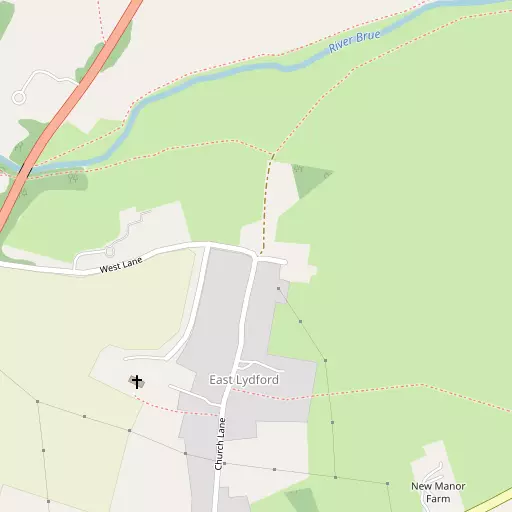 Map of East Lydford