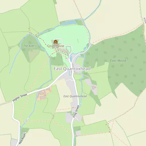Map of East Quantoxhead