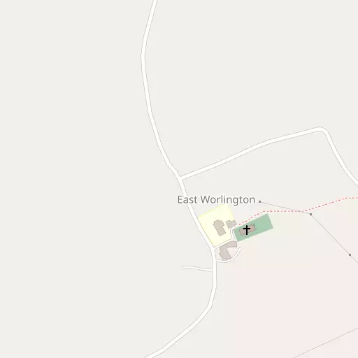 Map of East Worlington