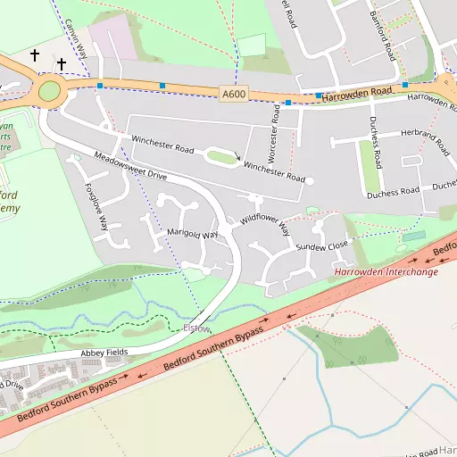 Map of Eastcotts