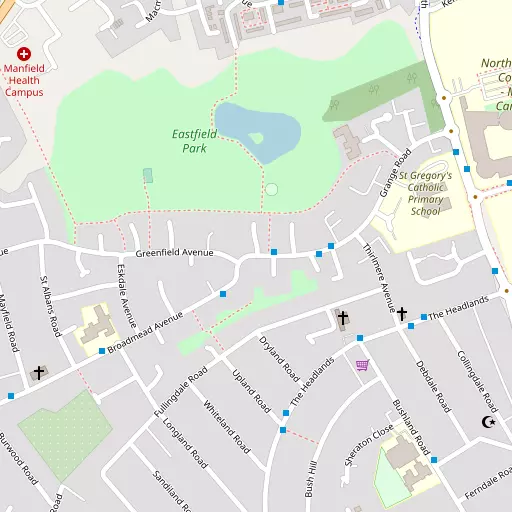 Map of Eastfield
