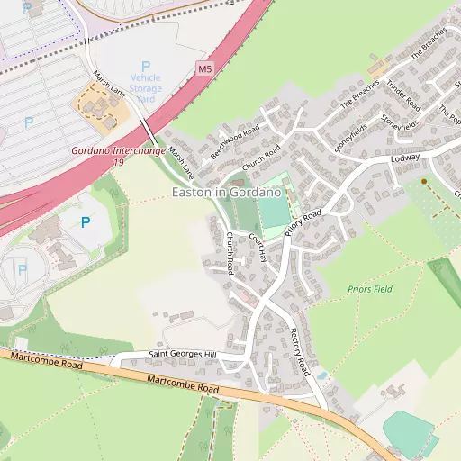 Map of Easton-in-Gordano