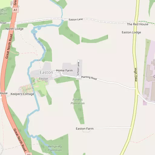 Map of Easton