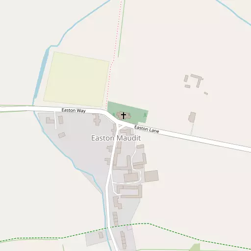 Map of Easton Maudit