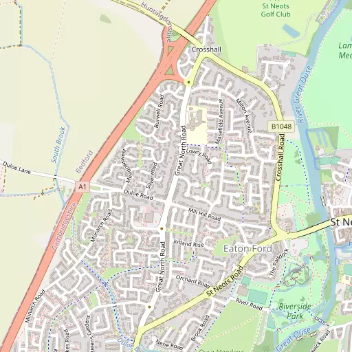 Map of Eaton Ford