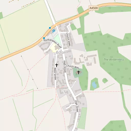 Map of Ecton