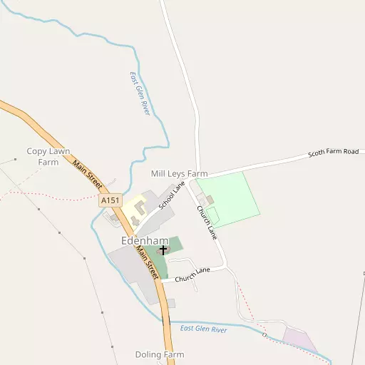 Map of Edenham