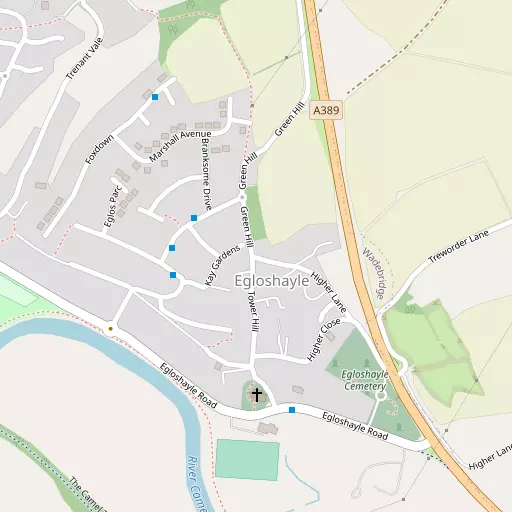 Map of Egloshayle
