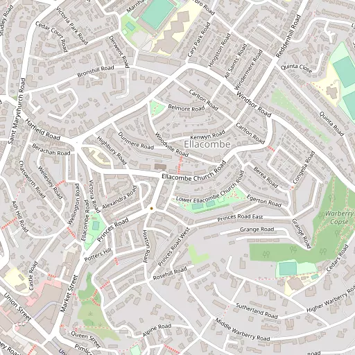 Map of Ellacombe
