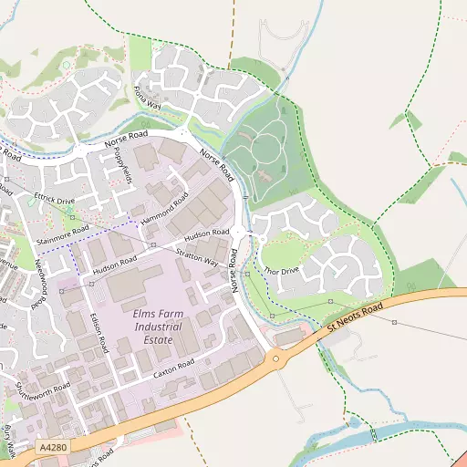 Map of Elms Farm