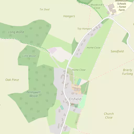 Map of Elsfield