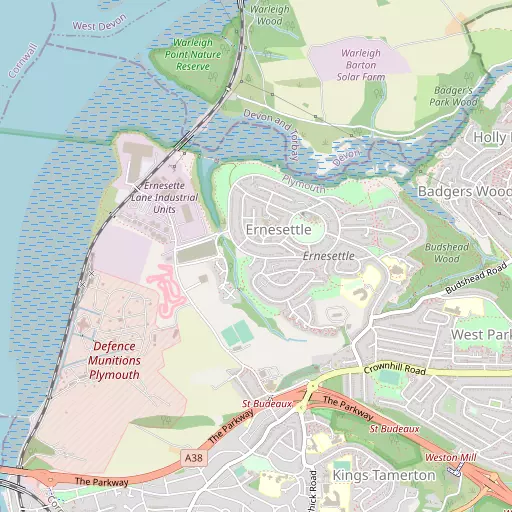Map of Ernesettle