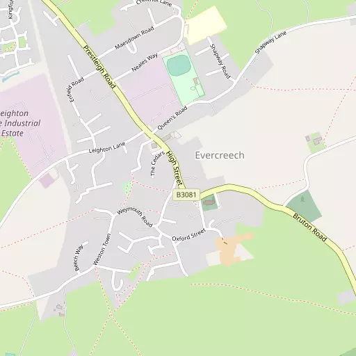 Map of Evercreech