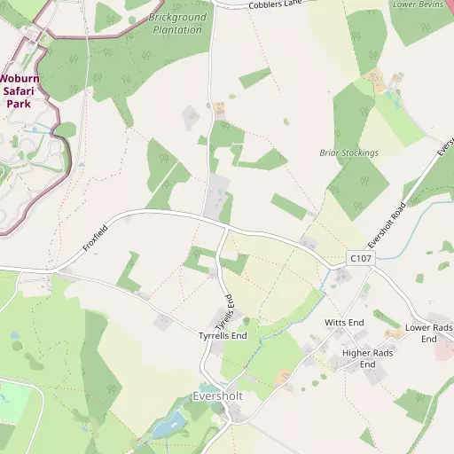 Map of Eversholt