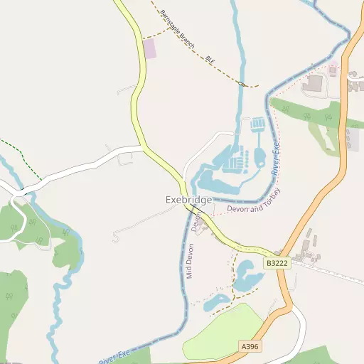 Map of Exebridge