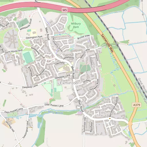 Map of Exminster