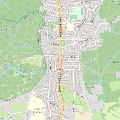 Map of Farnham Common